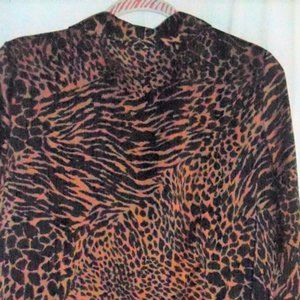 JACLYN SMITH LEOPARD PRINT BLOUSE